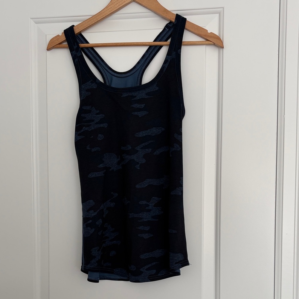 Lululemon Navy Camouflage Cool Racerback